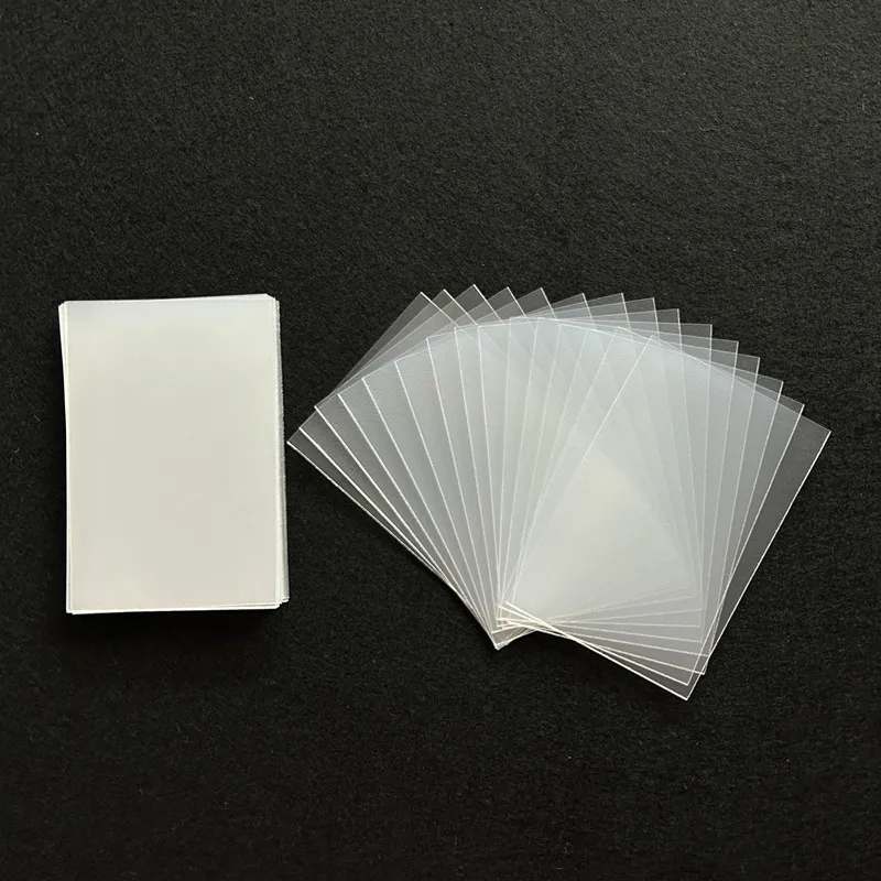 50 stücke Korea Foto karten hüllen 61x91mm klare säure freie CPP-Karten abdeckung 3-Zoll-Fotokarte holo graphischer Schutz Film Album Binder – Detail 4