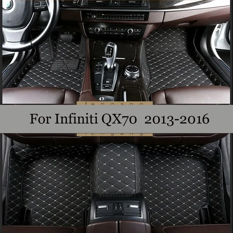 

Car Floor Mats For Infiniti QX70 2016 2015 2014 2013 Carpets Waterproof Custom Interior Accessories Foot Rug Auto Automobiles