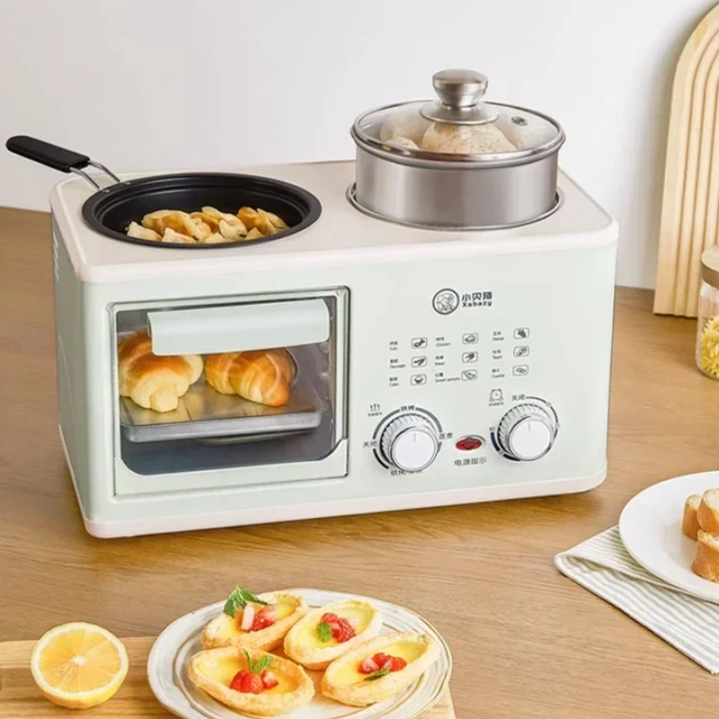 Household small Breakfast machine Multifunctional electric oven lazy light food machine Fried cooking pot Baked four-in-one 2
