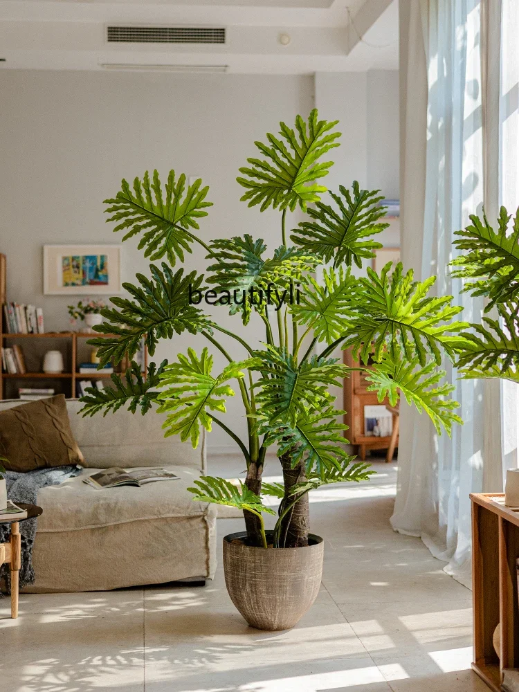 

Artificial Green Plant Fake Trees Potted Large Bionic Plant Indoor Living Room Floor Decoration Landscape Decoration