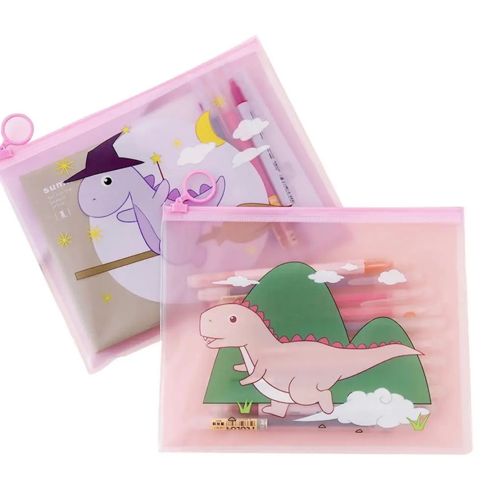 

Stationery Test Paper Folder Pen Case Office Supplies File Folder File Storage Bag Magic Dinosaur File Bag Pencil Case