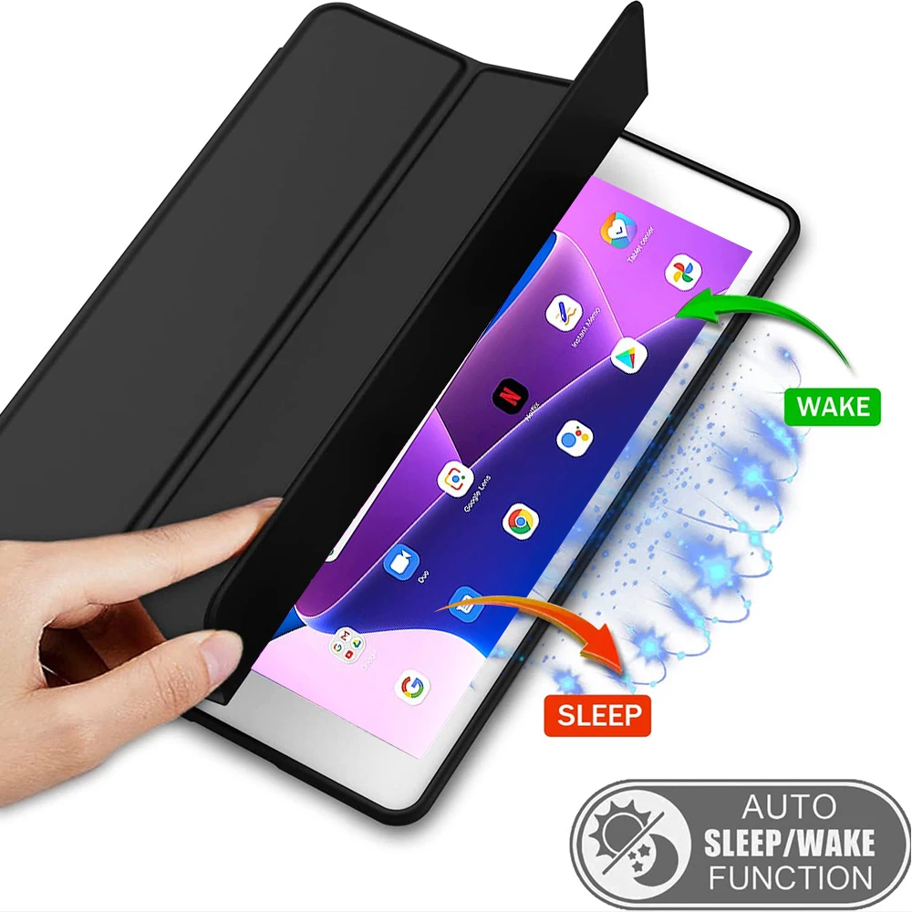 Lenovo Tab P11 2 세대 11.5 태블릿 케이스, 2022 TB350FU 접이식 스탠드 스마트 커버, Xiaoxin Pad Plus 2023