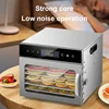 Smart Touch Panel Food Dehydrator  6/8 Layers Stainless Steel Trays Fruit Vegetable Meat Drying Machine DIY Snacks Melties Baker 4