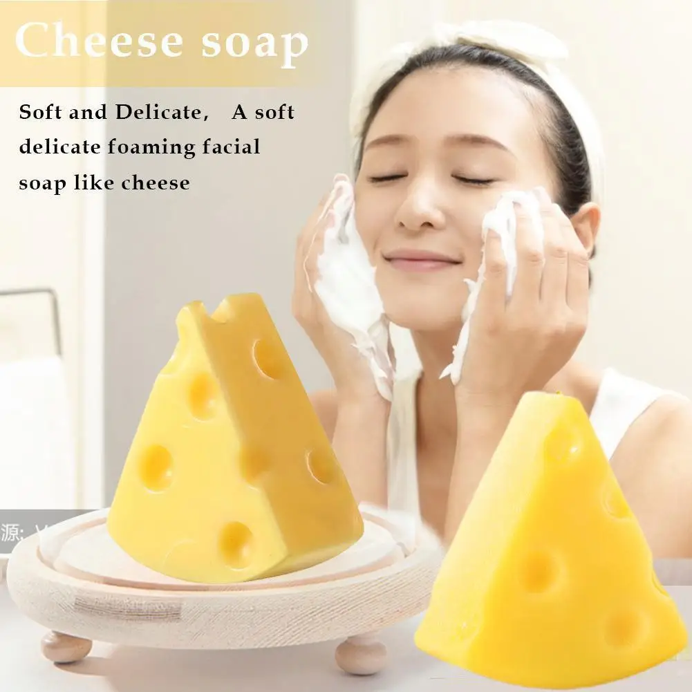 

Cheese Cleansing Soap Sea Salt Mite Removal Soap Acne Soap Soap Mite Oil Student Removal Control Removal Handmade V9R0
