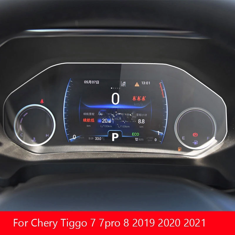 Car Instrument Panel Screen Protector PET Film for Chery Tiggo 8 2018 2019 2020 Dashboard Protective