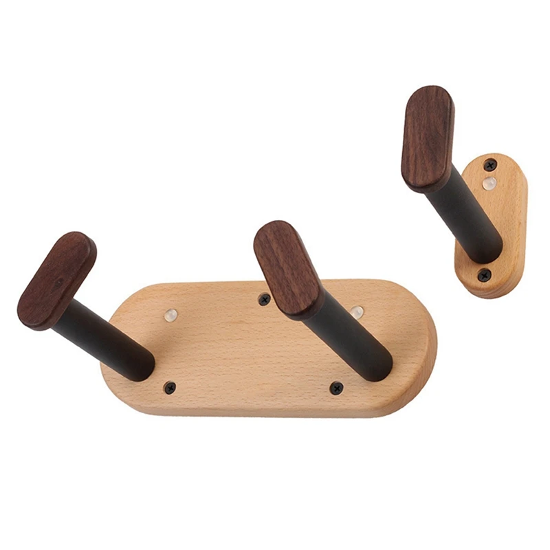 Acoustic Guitar Wall Bracket Solid Wood Split Electric Guitar Bracket Classical Violin Wall Bracket-Y41A