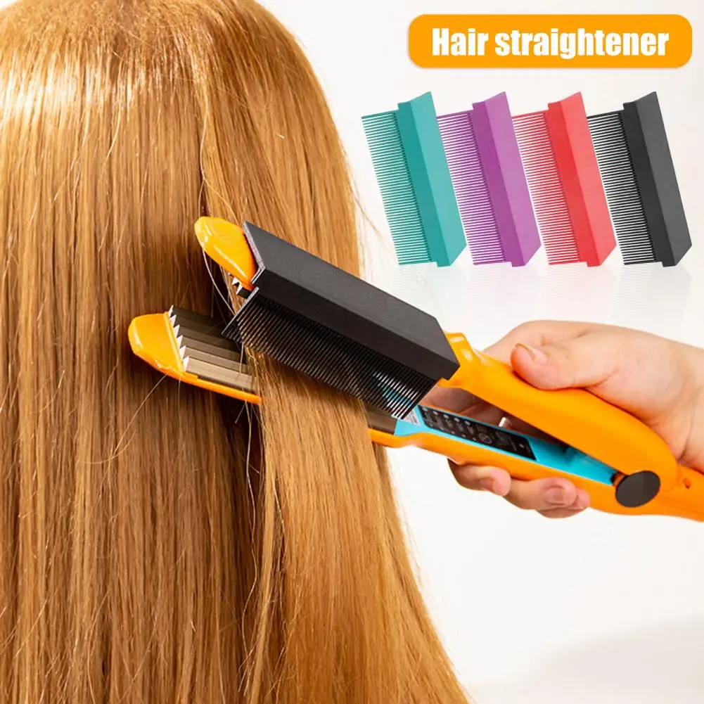 

Straightening Comb V Shape Anti-static Dense Comb Teeth Anti-knotting Smooth Styling Electric Splint Hair Comb Straightener