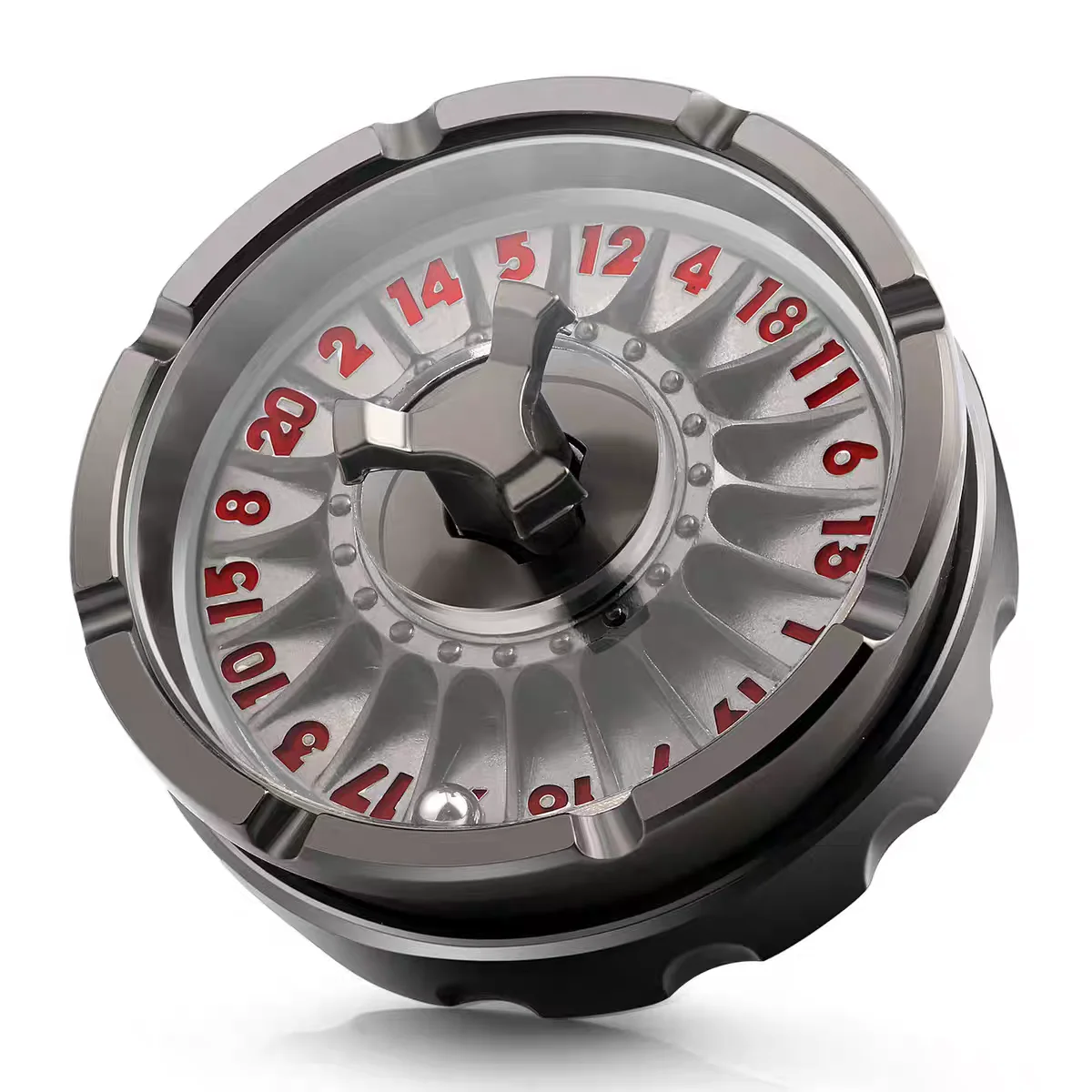 야외용 휴대용 EDC 금속 럭키 룰렛 핑거탑 창의적인 선물 장난감 도구