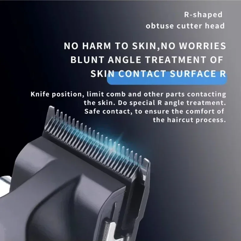 Kemei KM-2296 Electric Clipper Cross Border Electric Clipper With Base USB Oil Head Engraving Clipper Hair Salon Barber 4