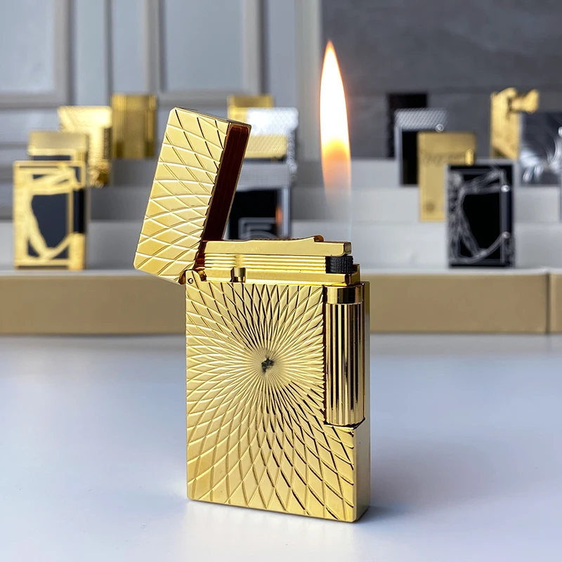

Neue Retro Feuerzeug hellen Klang Messing Muschel wind dicht Feuerzeug Zigarette Männer Geschenk
