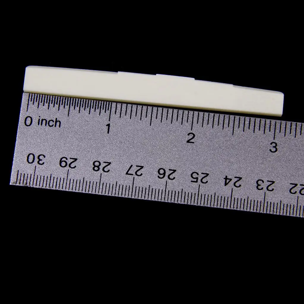 Slotted Buffalo Bone Saddle Blank 80mm Classical Guitar Musical Instrument