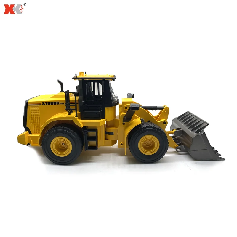 HuiNa 1552 1/16 RC 트럭 2.4G 원격 제어 11 채널 로더 트럭 라이트 합금 RC 엔지니어링 차량 장난감 자동차 소년을위한 선물