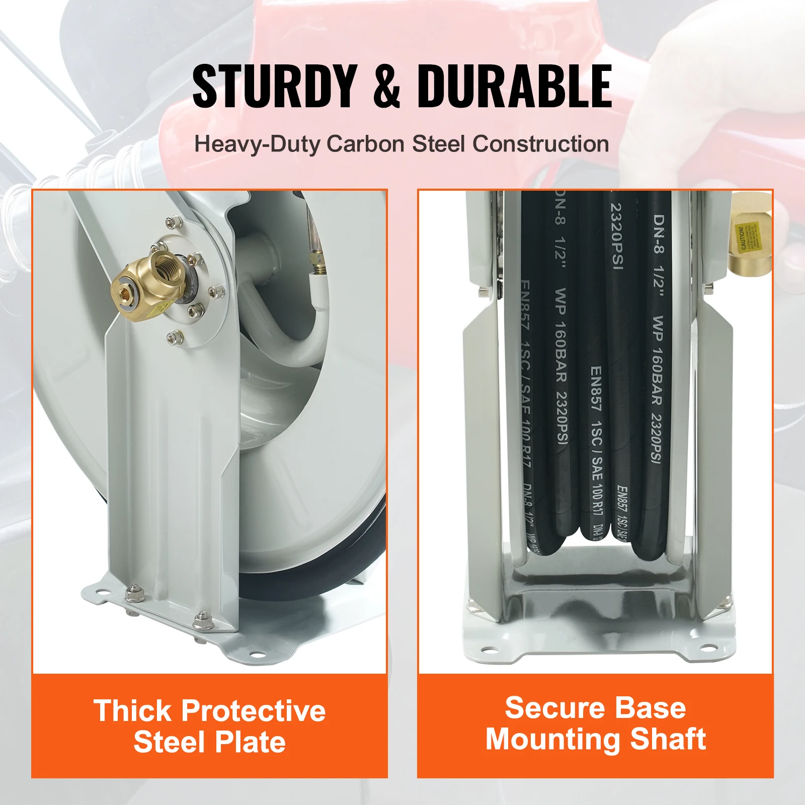 Retractable Fuel Hose Reel for Auto Repair Heavy Industries