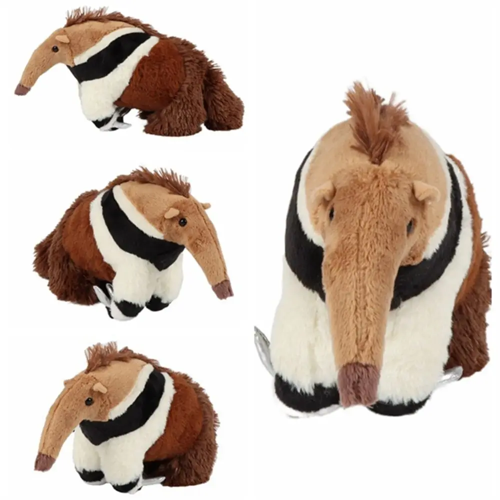 Cuddly Stuffed Animal Giant Anteater Doll High Fidelity Simulation Anteater Soft Cute Lifelike Tamandua Boys Girls