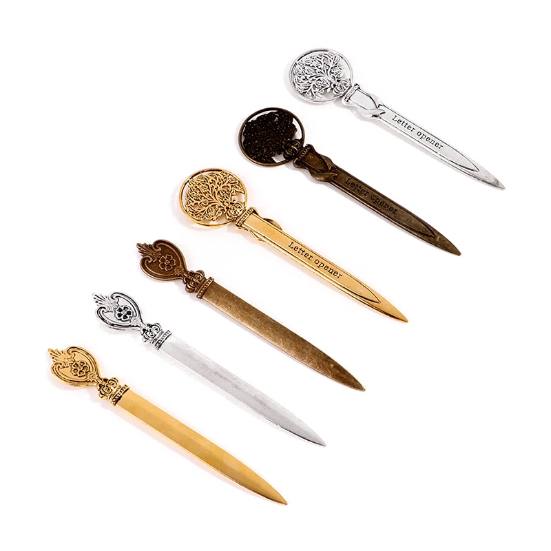 

Metal Retro Utility Knife Mini Portable Paper Cutter Letter Envelope Opener Express Box Knife Box Cutter Knife Students Supplies