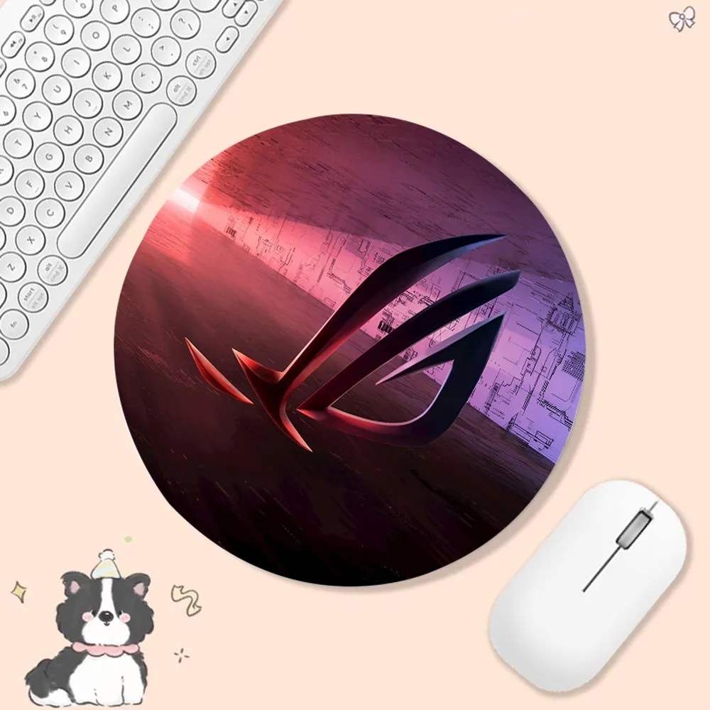 A-Asus Logo Non-slip Round Big Promotion Table Mat Student Mousepad Computer Keyboard Pad Games Pad for PC Gamer Mousemat 3