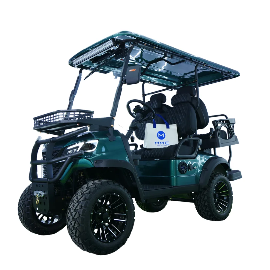 2025 Golf Cart Rental Luxurious Street Legal Lithium Battery Electric Lifted Nice Wheels Golf Car Cart - Image 6