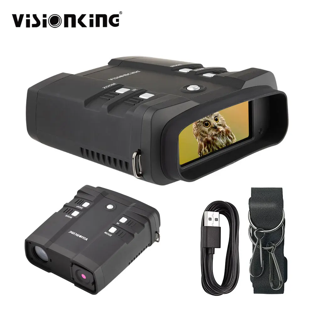 

Цифровой бинокль ночного видения Visionking 1080P 5 Вт инфракрасная камера ночного видения в полной темноте 300 м для охоты