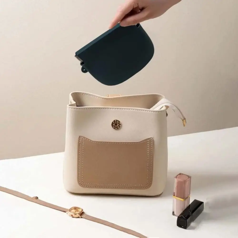 With Lanyard Silicone Coin Purse Wallet Waterproof Solid Color Mini Makeup Bag Handbag Jewelry Packing Bag Simple Money