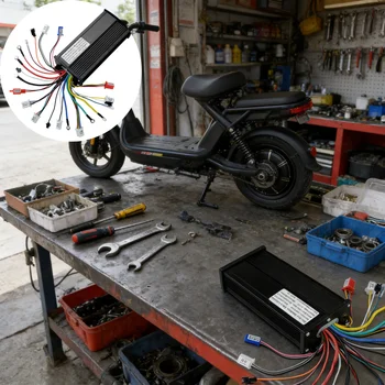 Controller per bici elettrica a onda sinusoidale da 800 W con ampia tensione 48 V 60 V 72 V Corrente 35 A e modalità di tripla velocità per scooter/motociclette elettriche