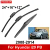 1/2/3/4/6PCS Car Wiper For Hyundai i20 PB 2008-2014 Front Rear Wiper Blades Brushes Auto Accessories 2008 2009 2010 2011 2012 1