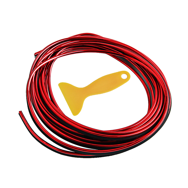 Car Dashboard Door Edge Insert Trim Styling Interior Decorative Moulding Universal Auto Accessories Voiture Strip