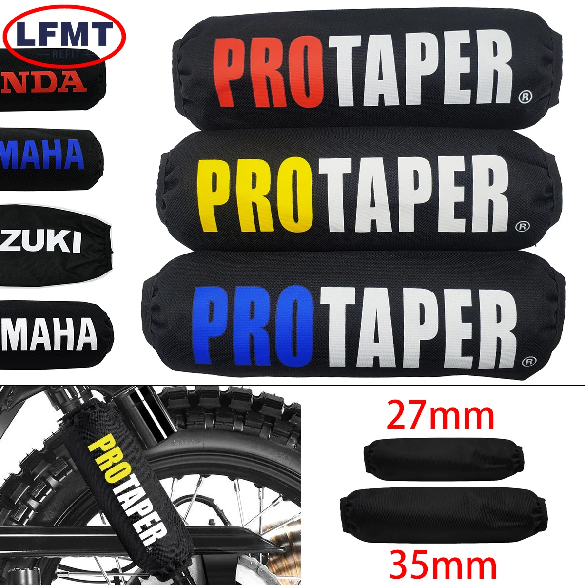 

27cm 35cm Rear Shock Absorber Suspension Protector Protection Cover For Honda Suzuki LTZ Yamaha YFZ Motorcycle ATV Quad Scooter