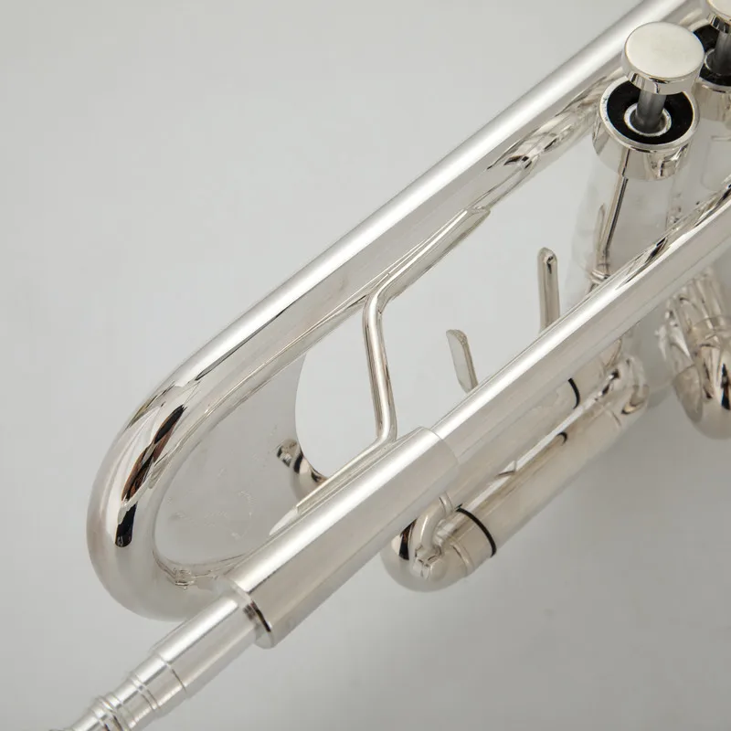 Hot Sell TR-600 Trumpet B Flat Silver Plated Professional Trumpet Musical Instruments with Case