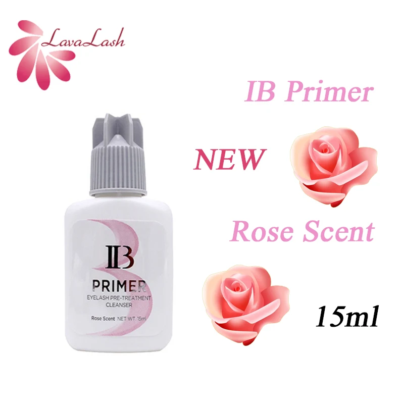 IB Eyelash Extensions Glue Primer for Individual Lash 15ml Korea Original Rose Fixing Agent