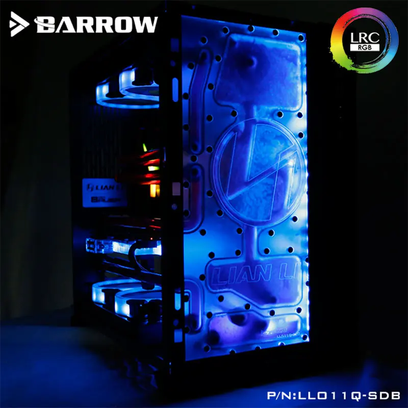 

Barrow LLO11Q-SDB V1,Front Waterway Boards for Lian Li PC-O11 Dynamic Case,For Intel CPU Water Block & Single GPU Building