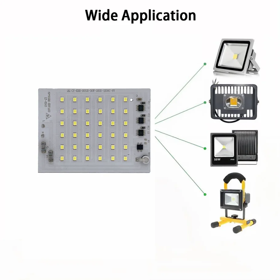 LED Lights 220V 200W SMD2835 LED Chip Matrix 10W 20W 30W 50W for Lighting Accessories