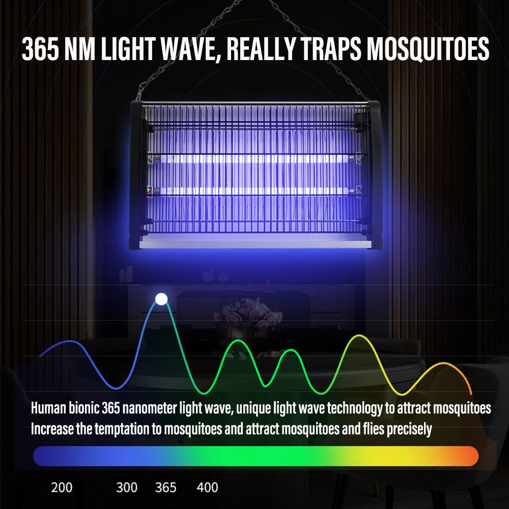 Tanie High Power 365NM UV lampa przeciw komarom Radiationless wyciszenie przeciw sklep