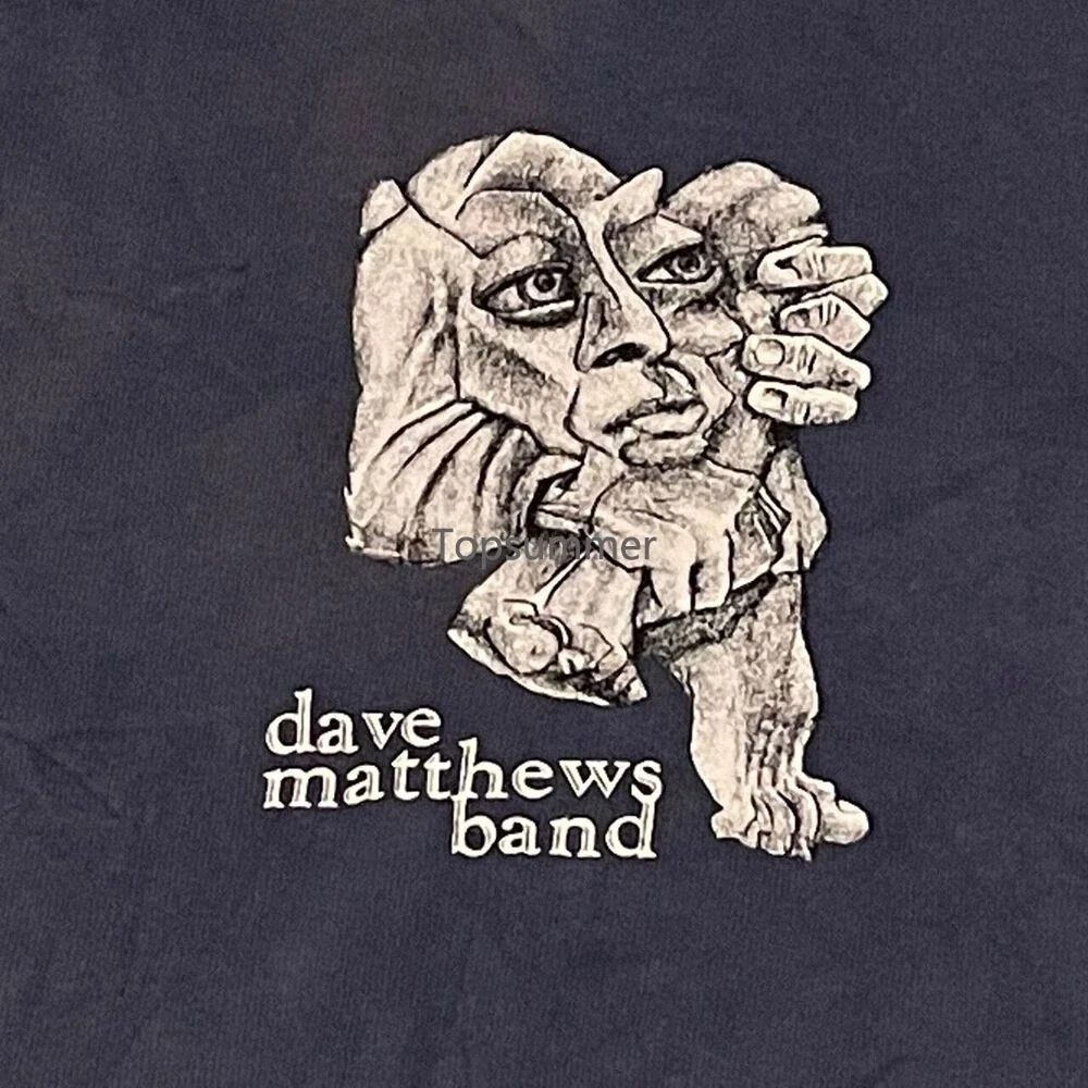 

Vtg Dave Matthews Band On Front Shirt Short Sleeve Black Unisex S-5Xl Ne1908