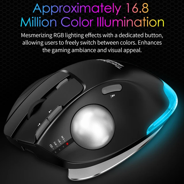 Vertical Gaming Mouse 2.4G Optical Mouse 8 Buttons 4800DPI 5 Level DPI Adjustable for PC Computer Accessories 4