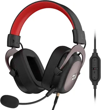 Redragon H510 Zeus Wired Gaming Headset - 7.1 Surround Sound - Memory Foam Ear Pads - 53MM Drivers Detachable Microphone 1