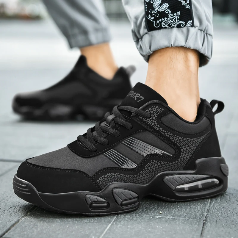 Sports Shoes Men Autumn Tennis Waterproof Leather Sneakers Non-slip Volleyball Badminton Shoes 39-47