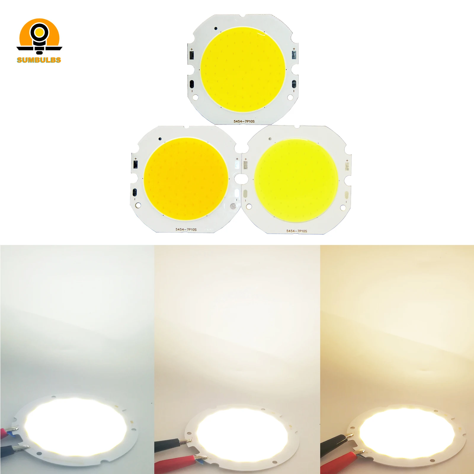 Enhanced LED COB Light Source for Downlight Bulbs - 42mm, Natural to Cold White, 10W to 30W