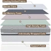 Double Mattress, 14" Boxed Queen Mattress, Gel Memory Foam and Built-in Spring Hybrid Mattress with Individual Pocket Springs 2