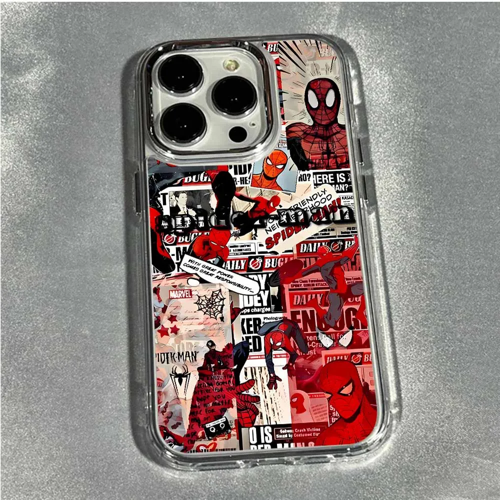 Enhanced Transparent Soft Cover - Cool Y-Spiders M-Man Design Phone Case