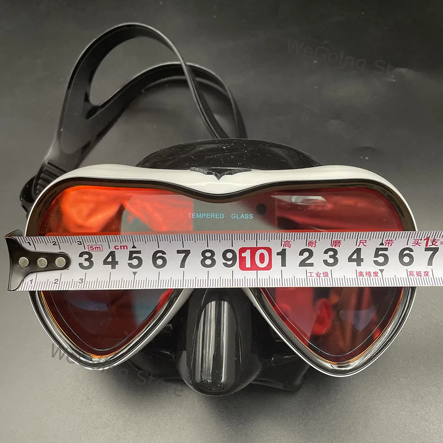 Adult Mirrored Len Scuba Diving Glasses UV Protection High Definition Large View Swimming Mask with Black Zipper Box for Man
