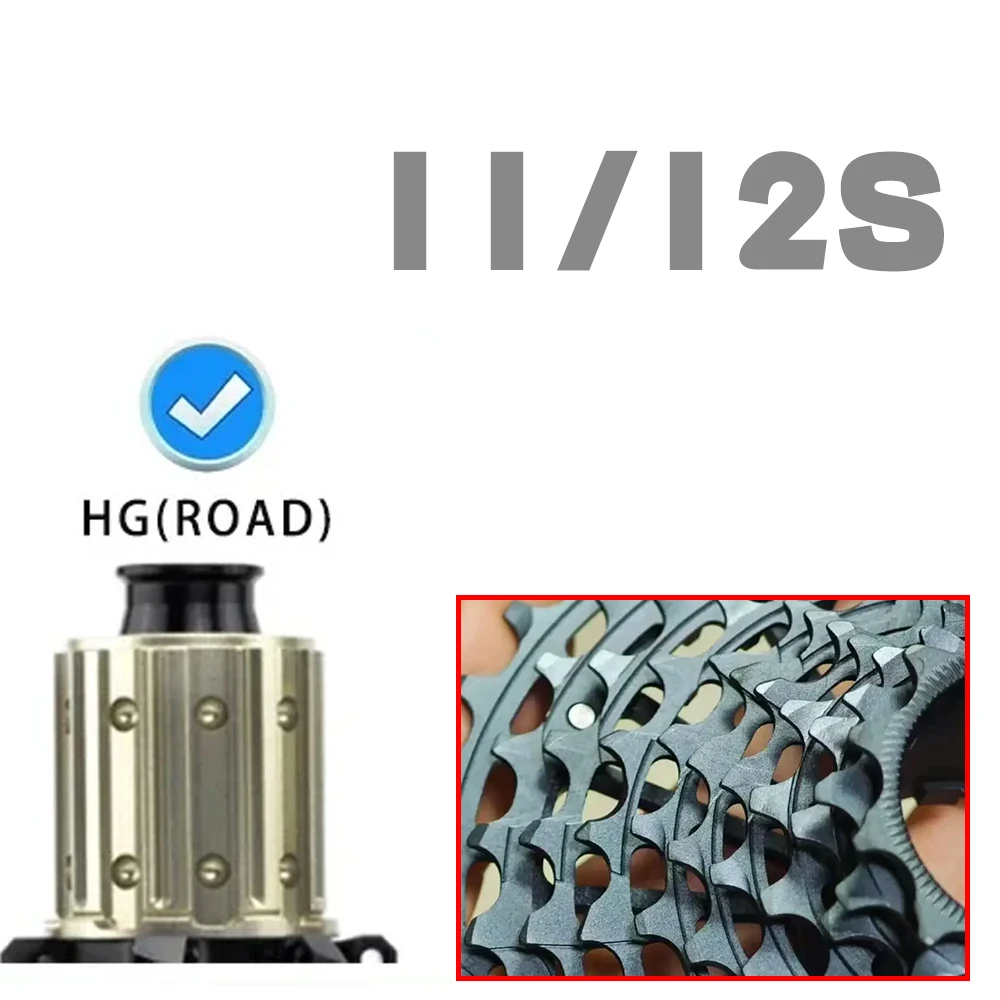 HG 12速カセットフリーホイール 11v 12v ロードカセット 軽量 11速 12