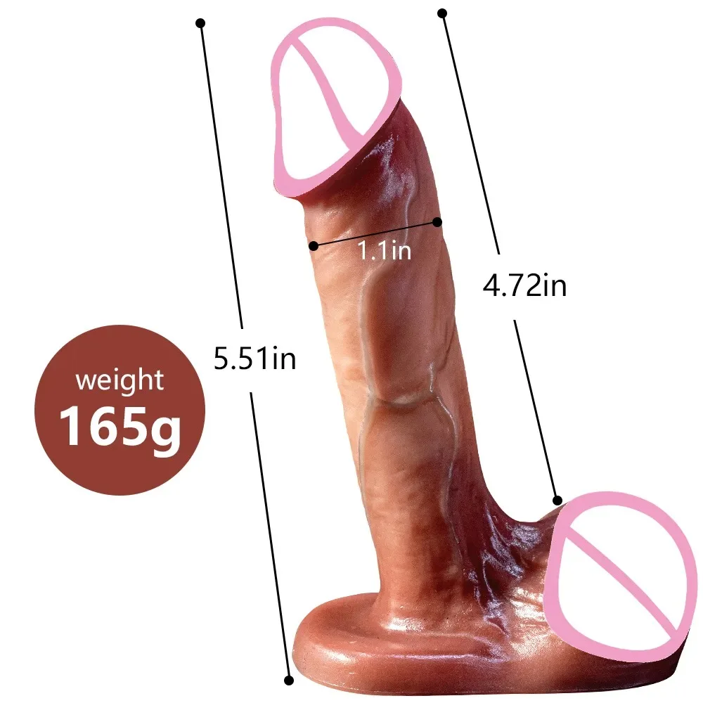 14cm5.5 Skin Feeling Dildo Silicone Realistic Small Dildo Anal  Masturbation Soft Penis Dick Godemichet Gode Sex Toys for Woman - AliExpress