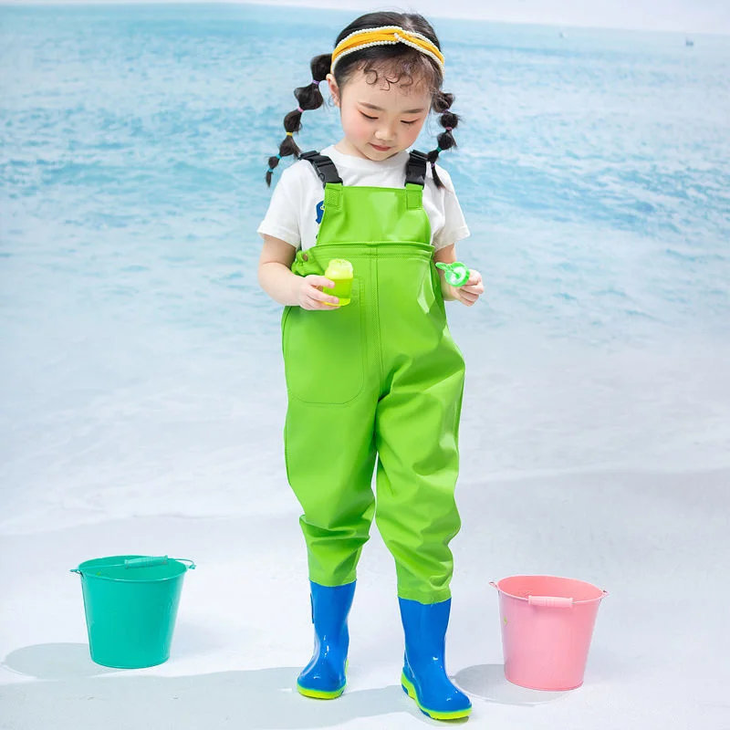 fishing-chest-waders-with-boots-for-kids-outdoor-activities-girls-boys-pvc-rain-pants-waterproof-bootfoot-max-foot-22cm-865in