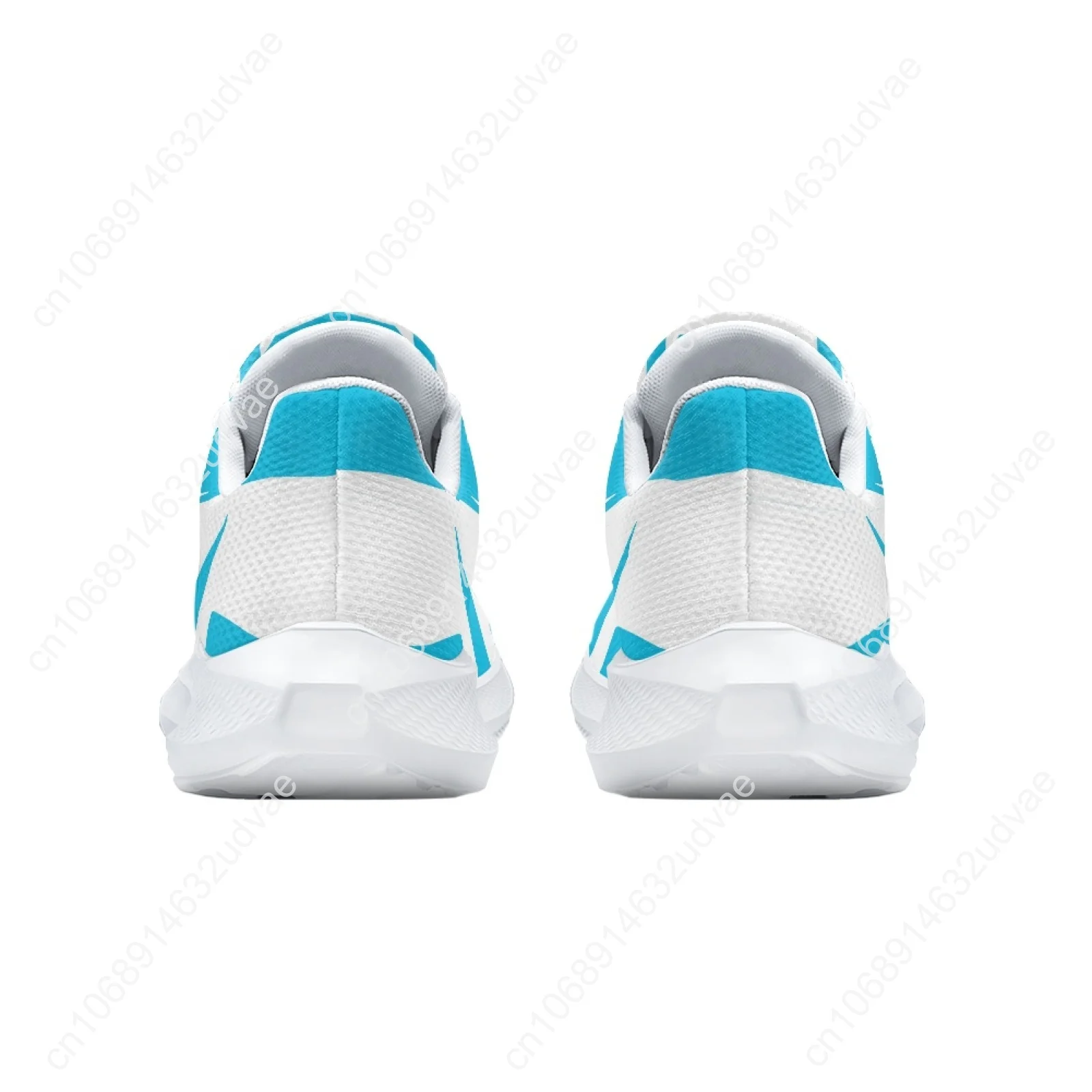 Light Blue Women's White Sole Sneakers Honduras Flag Lightweight Lace-up Casual Sneakers Lace-up Walking Shoes