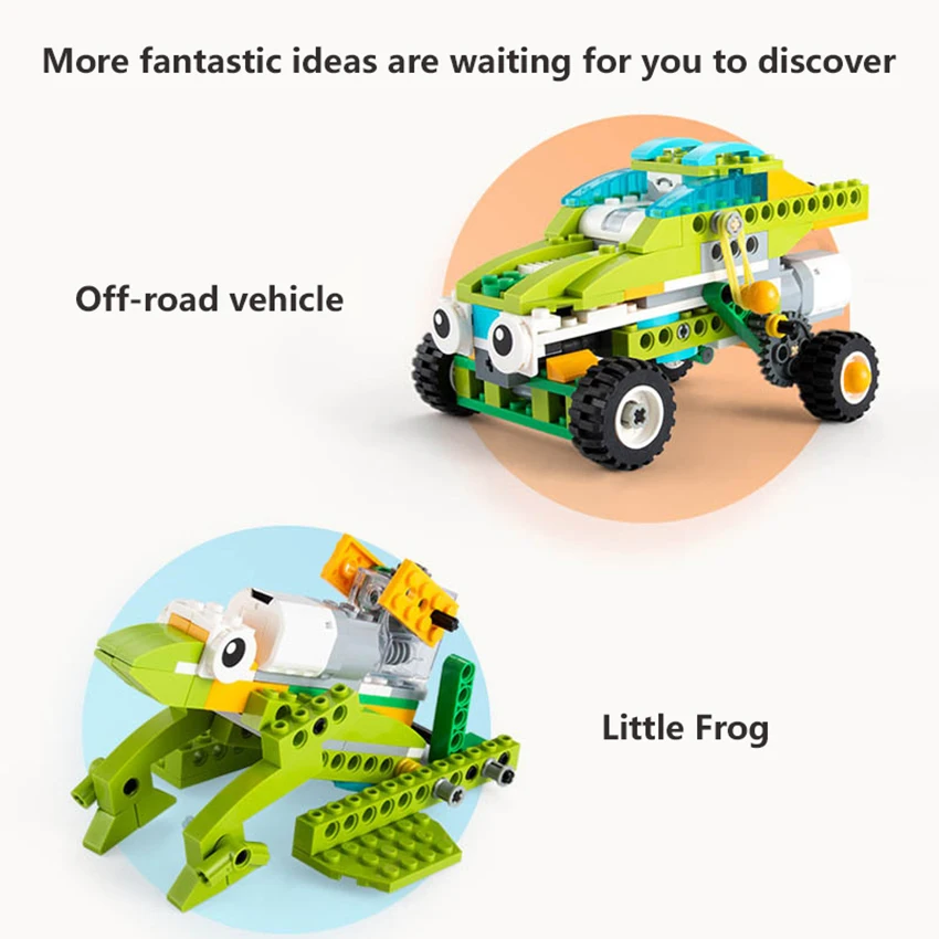AQUARYTA 276Pcs Building Block Brick Technical Gears Axle Connectors Parts Compatible 45300 WeDo 2.0 Children\'s Programming Toys