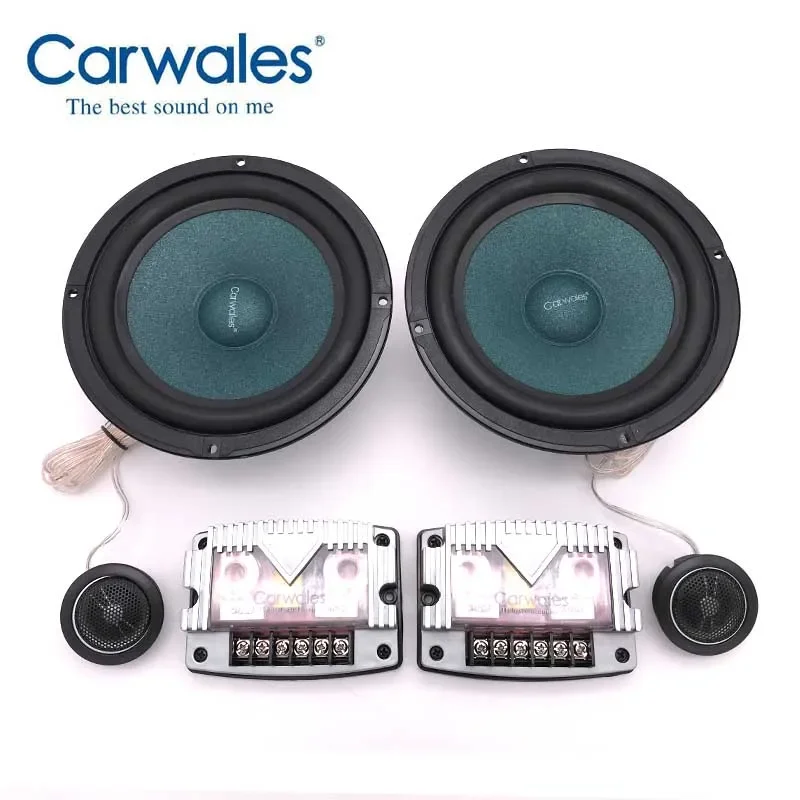 6.5inchCar Audio Speaker Component 4ohm 380W with Tweeter Cross Over 2 Way HIFI Car Speaker Set 6-1/2'' 2 Way Compound