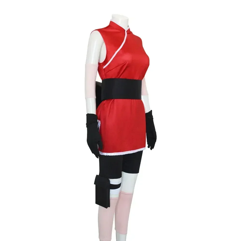 Anime Ninja Haruno Sakura Cosplay Costume Adult Women Uniform Suit Halloween Outfit Carnival Performance