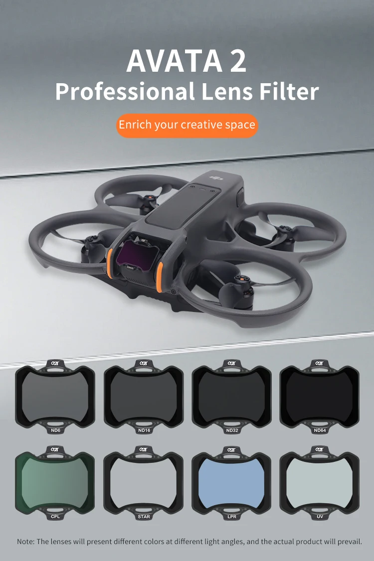 Description Picture 2 of itemLens Filter For DJI Avata 2 CPL MCUV ND8 ND16 ND32 ND64 Filters Set Avata 2 Drone Camera Protector Filter Accessories