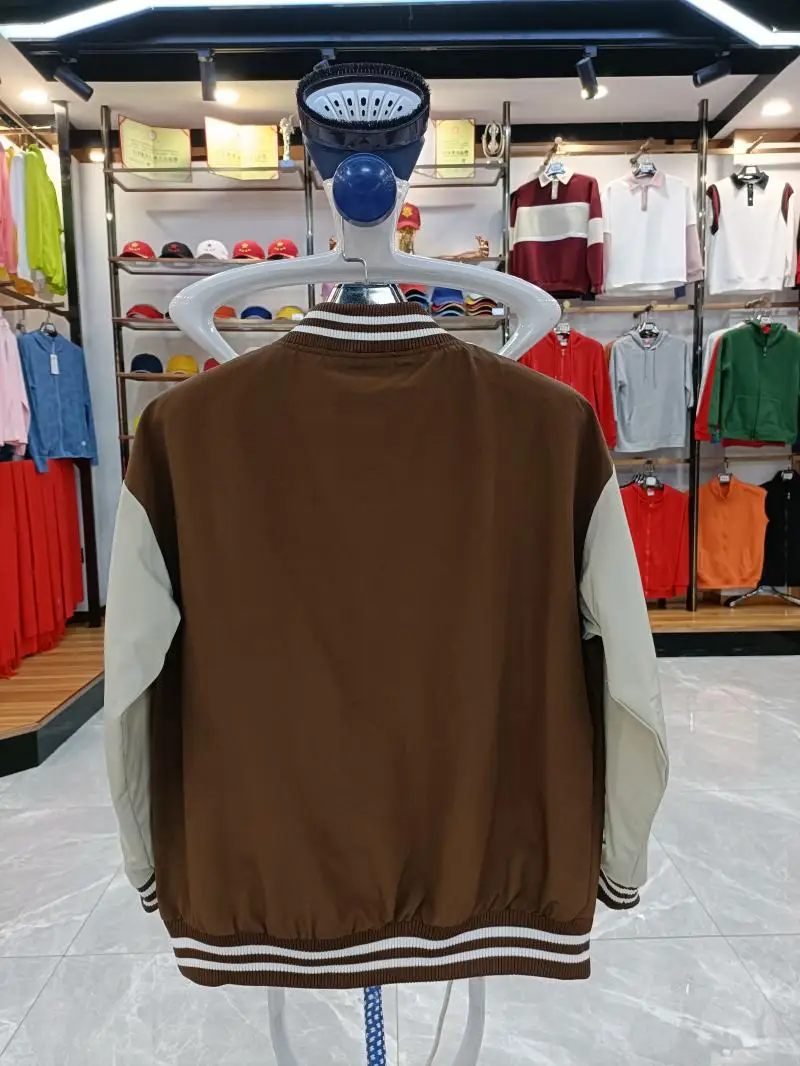 Unisex Retro Baseball Jacket PU Leather Long Sleeve Loose Trendy Baseball Uniform Y2k Streetwear Coat Couples Casual Clothes