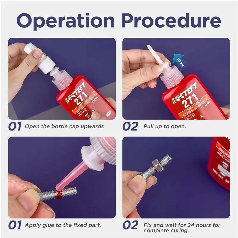 Threadlocker Glue 50ml Quickly Cured Anaerobic Adhesive
